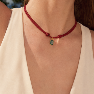 Émeraude Cord Necklace