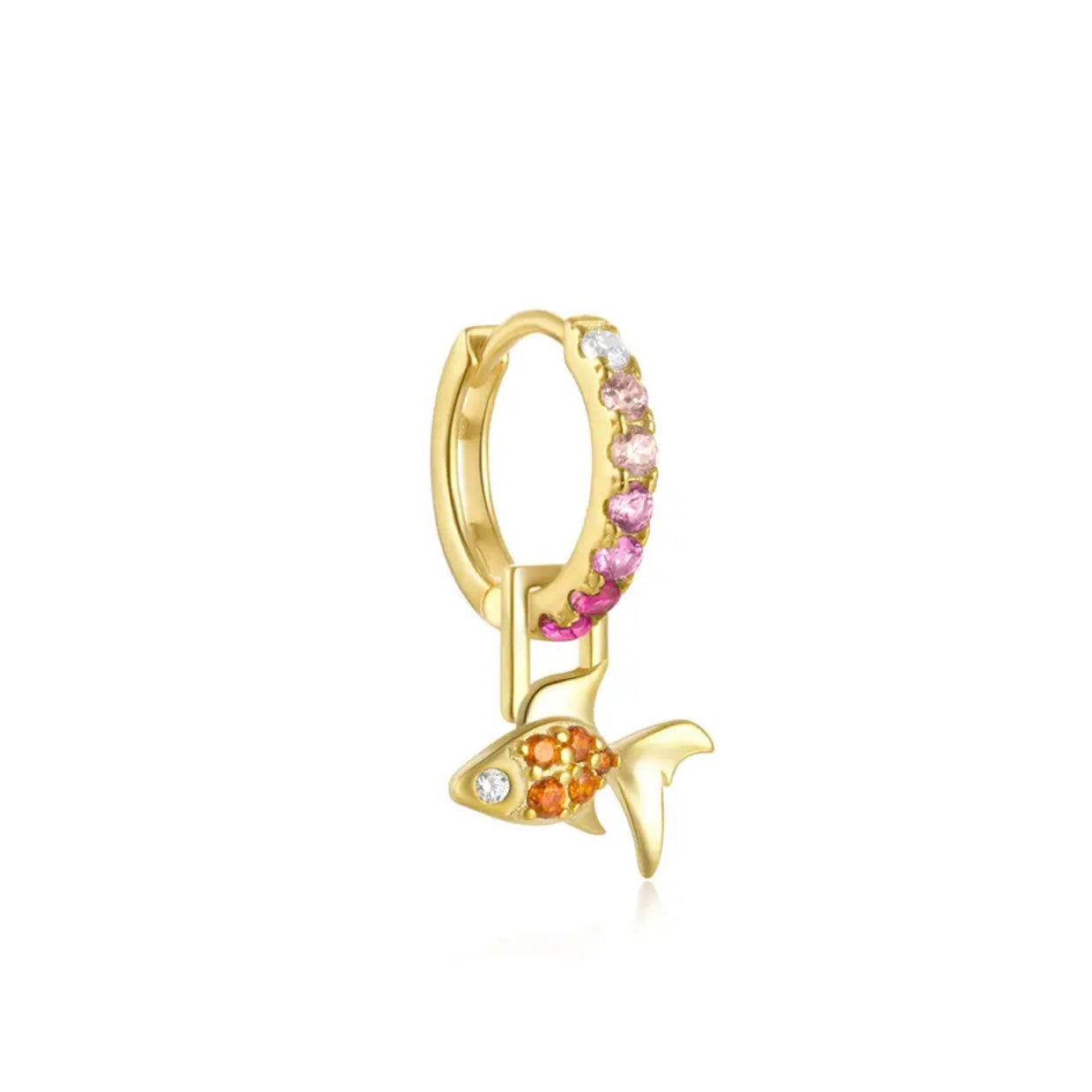 Fish Hoop Earrings