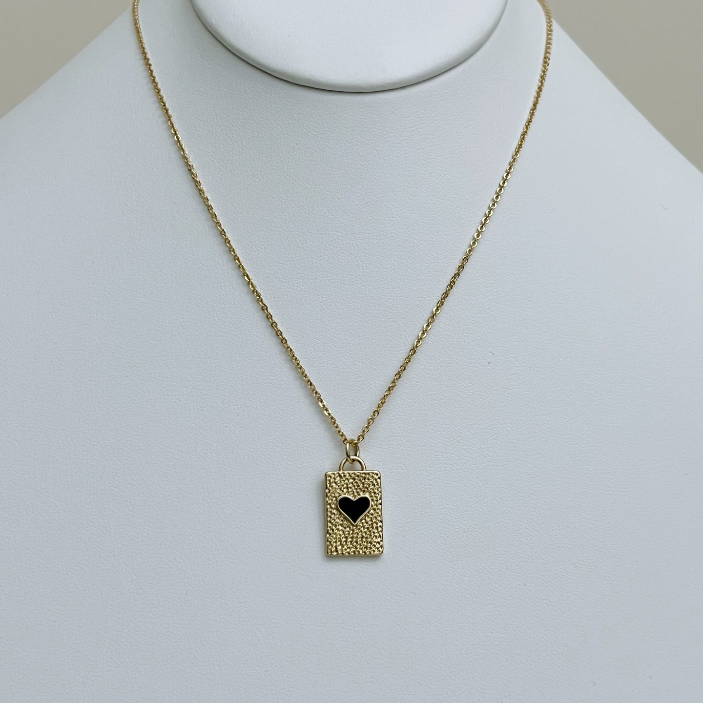 Black Heart Necklace