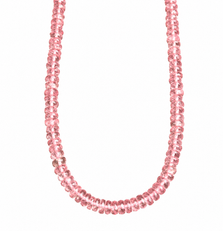 Pink Crystal Quartz Necklace