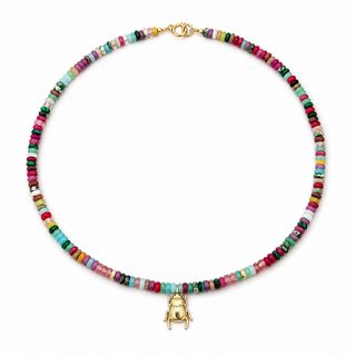 Cairo Scarab Beaded Necklace