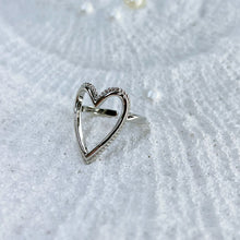 Load image into Gallery viewer, Silver Open Heart Ring
