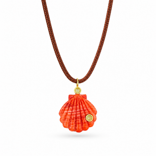 Coralia Shell Cord Necklace
