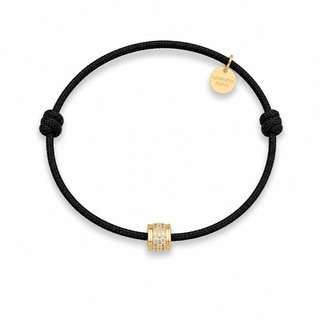 Onyx Pavé Cord Bracelet