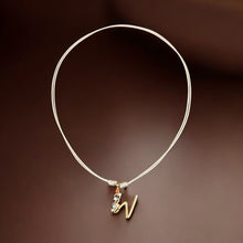 Load image into Gallery viewer, Wisdom Within – Initial W Necklace
