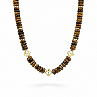 Nazar Tiger’s Eye Necklace