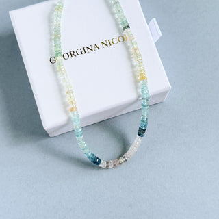 Multicolor Aquamarine Necklace