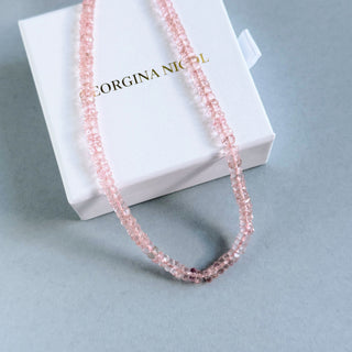 Pink Crystal Quartz Necklace