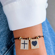 Load image into Gallery viewer, Wear Love and Faith Together Heart &amp; Cross Double Scapular Necklace
