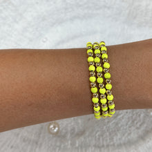 Load image into Gallery viewer, Neon Yellow Beaded Bracelet
