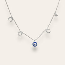 Load image into Gallery viewer, Silver Lucky Charm Necklace
