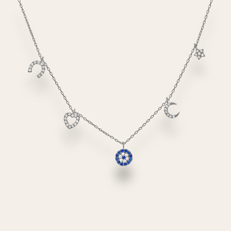 Silver Lucky Charm Necklace