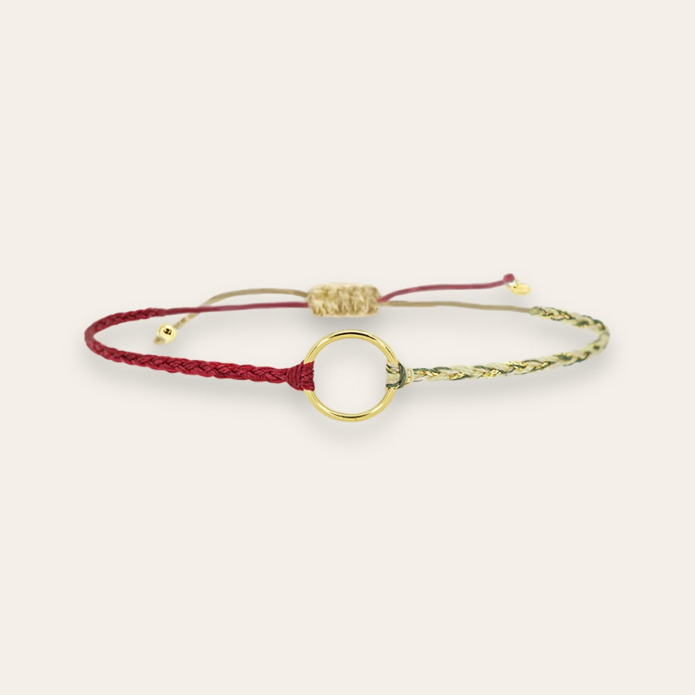 Red Circle Bracelet