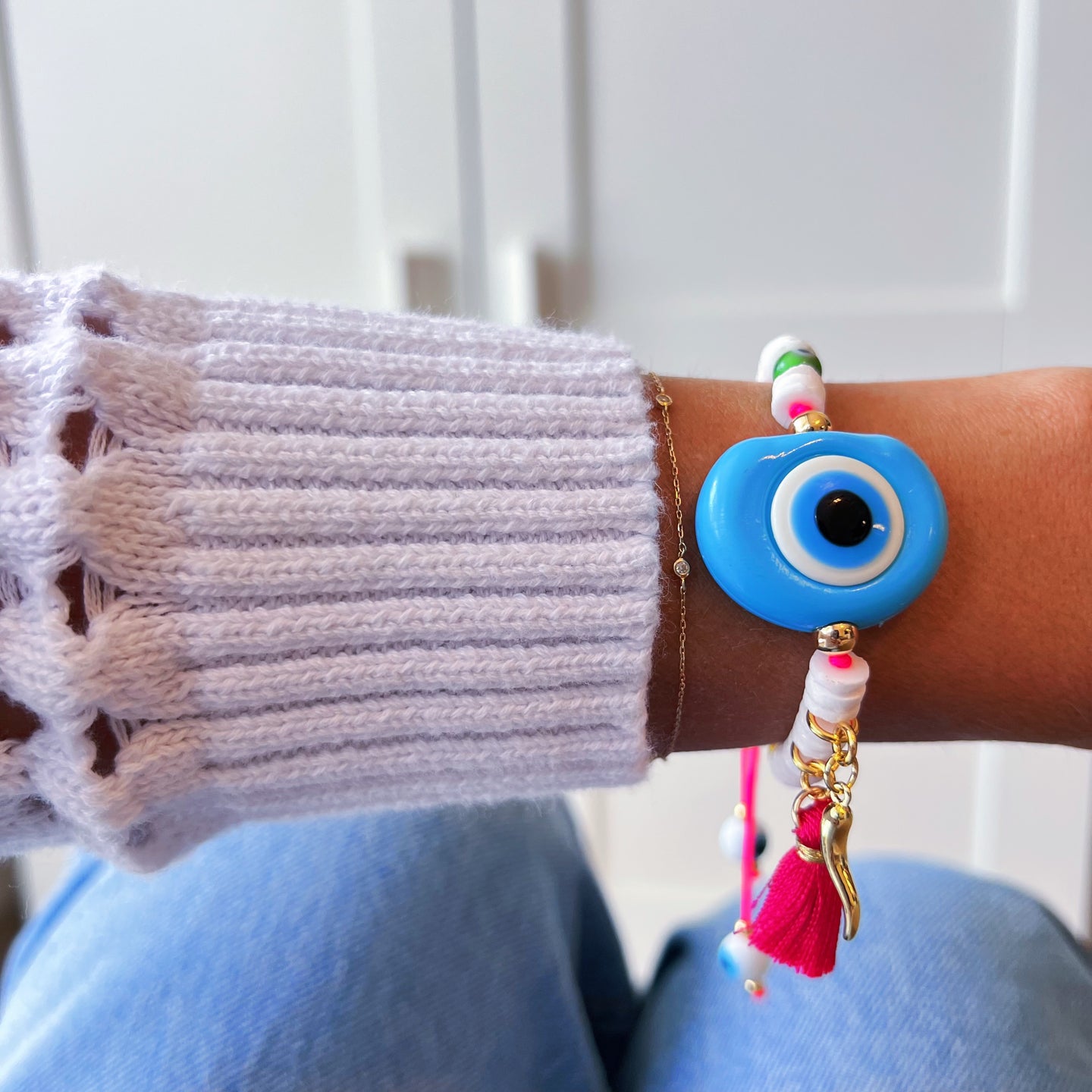 Guardian Eye & Fortune Amulet Bracelet – Summer Chic, Energy & Protection