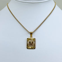Load image into Gallery viewer, Square Initial Necklace
