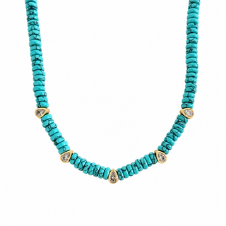 Capri Turquoise Beaded Necklace
