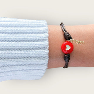 A Mother’s Love — Heart & Mom Charm Bracelet - Georgina Nicol