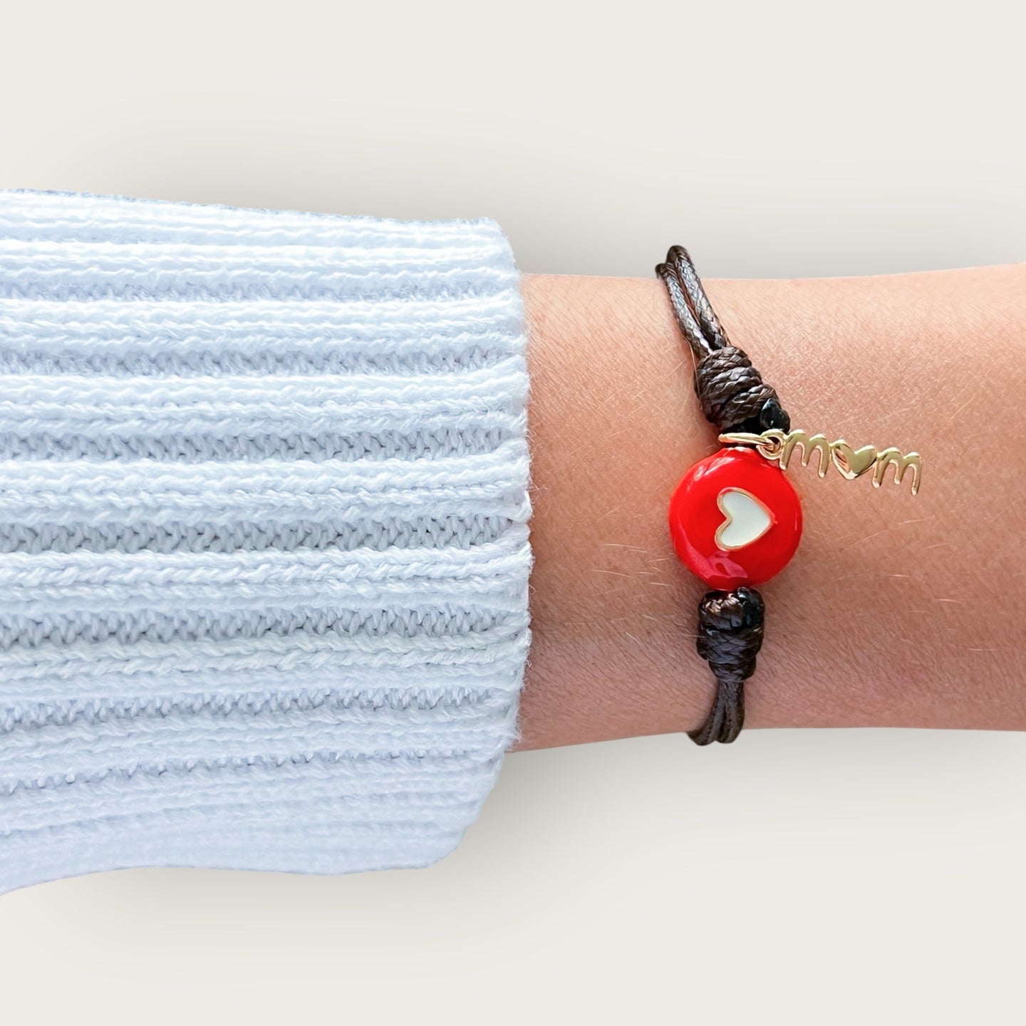 A Mother’s Love — Heart & Mom Charm Bracelet - Georgina Nicol
