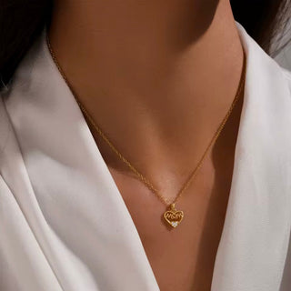A Mother’s Love Shines Forever — Mom Heart Necklace - Georgina Nicol