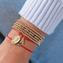 Load image into Gallery viewer, A Symbol of Divine Protection and Personal Power — Virgin &amp; Initial Red Cord Bracelet - Georgina Nicol
