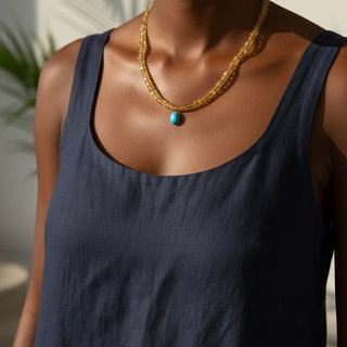 Abundance, Light & Positive Energy Citrine Necklace - Georgina Nicol