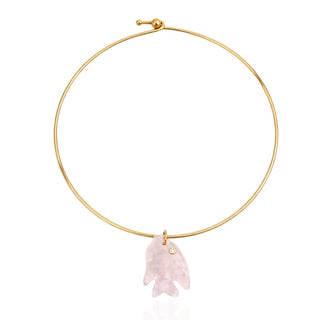 Abundance, Love & Healing Rose Quartz Fish Choker - Georgina Nicol
