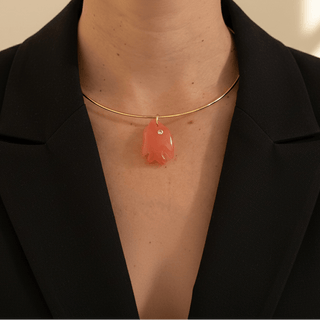 Abundance, Love & Joy Quartz Fish Choker - Georgina Nicol