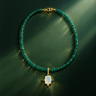Adeline Green Onyx Necklace - Georgina Nicol