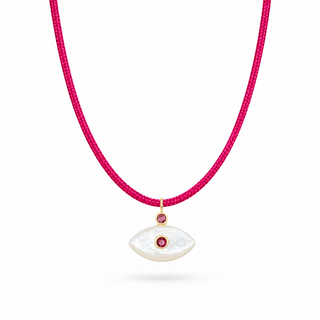 Alba Eye Cord Necklace - Georgina Nicol
