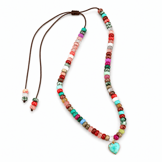 Allegra Turquoise Heart Necklace - Georgina Nicol
