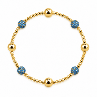 Amalia Bracelet Light Blue - Georgina Nicol