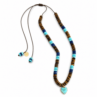 Amore Turquoise Heart Necklace - Georgina Nicol