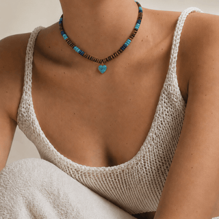 Amore Turquoise Heart Necklace - Georgina Nicol