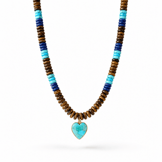Amore Turquoise Heart Necklace - Georgina Nicol