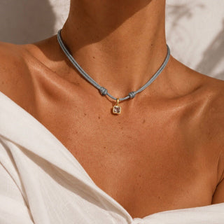 April Diamond CZ Birthstone Cord Necklace - Georgina Nicol