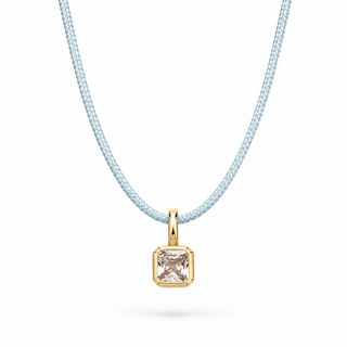 April Diamond CZ Birthstone Cord Necklace - Georgina Nicol