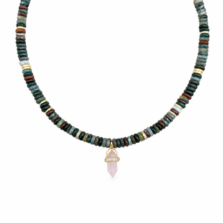 Attracts and Deepens Love Rose Quartz Necklace - Georgina Nicol