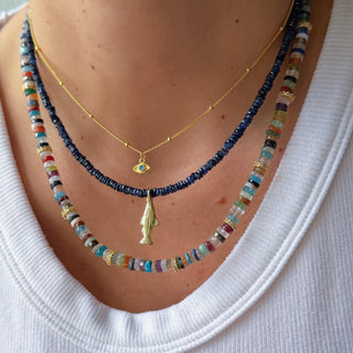 Balance, Color & Elevated Energy Multi Gemstone Heishi Necklace - Georgina Nicol