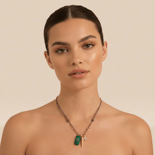 Bazaruto Malachite Necklace - Georgina Nicol