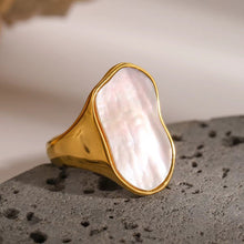 Load image into Gallery viewer, Big Mother of Pearl Ring - Georgina Nicol
