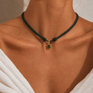Birthstone Cord Necklace - Georgina Nicol