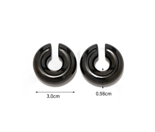 Black Chunky Ear Cuff - Georgina Nicol