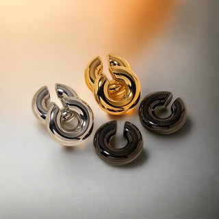 Black Chunky Ear Cuff - Georgina Nicol