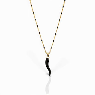 Black Cornicello Necklace - Georgina Nicol