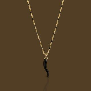 Black Cornicello Necklace - Georgina Nicol