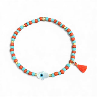 Blessings Flow to Me — Evil Eye Hamsa Beaded Bracelet - Georgina Nicol