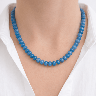 Blue Beaded Necklace - Georgina Nicol