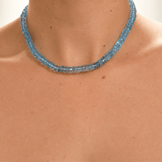 Blue Crystal Quartz Necklace - Georgina Nicol
