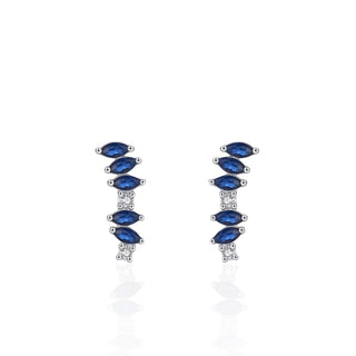 Blue Marquise CZ Earrings - Georgina Nicol