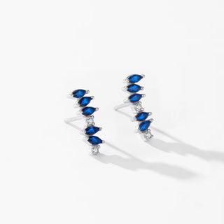 Blue Marquise CZ Earrings - Georgina Nicol